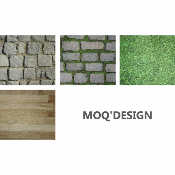 Moquette sans film MOQ'DESIGN Bfl-S1 - 200cm - JARDIN PAVE – Image 2