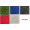 SPORTY - imitation gazon - ignifugé - 200 cm - NOIR – Image 2