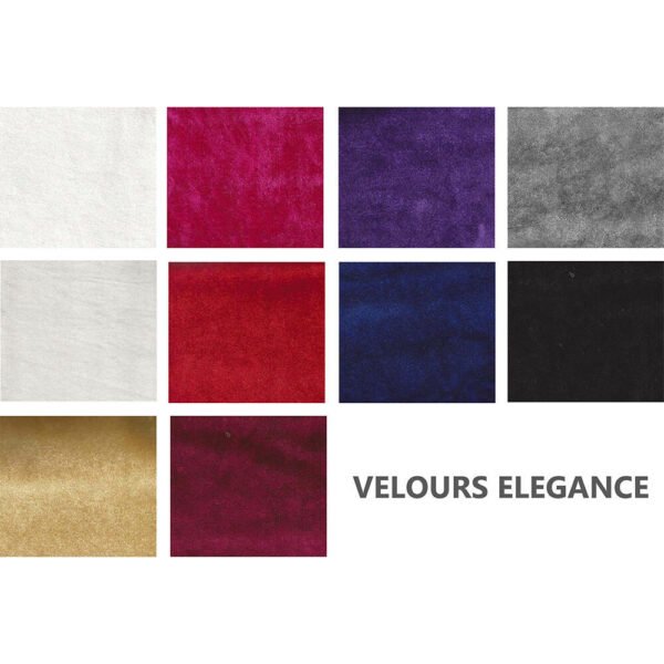 Velours élégance 150cm Ignifugé - 3215 ROUGE – Image 2